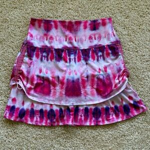 Lucky in Love Pink and Purple Tie-Dye Skort‎ Small